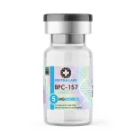 BPC-157 5mg research vial, sealed, labelled, research use only