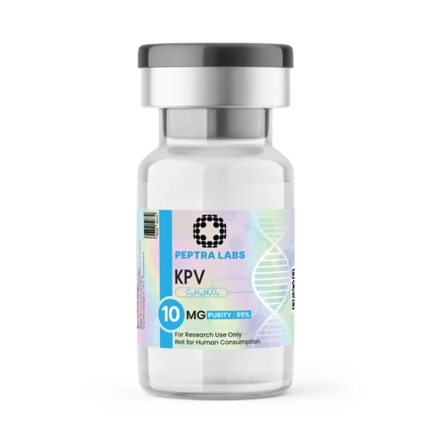 KPV 10 mg – fiolka z peptydem do badań, czystość 99% na etykiecie, Peptra Labs